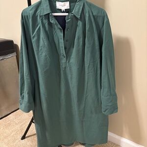 Pomander Place green shirt dress